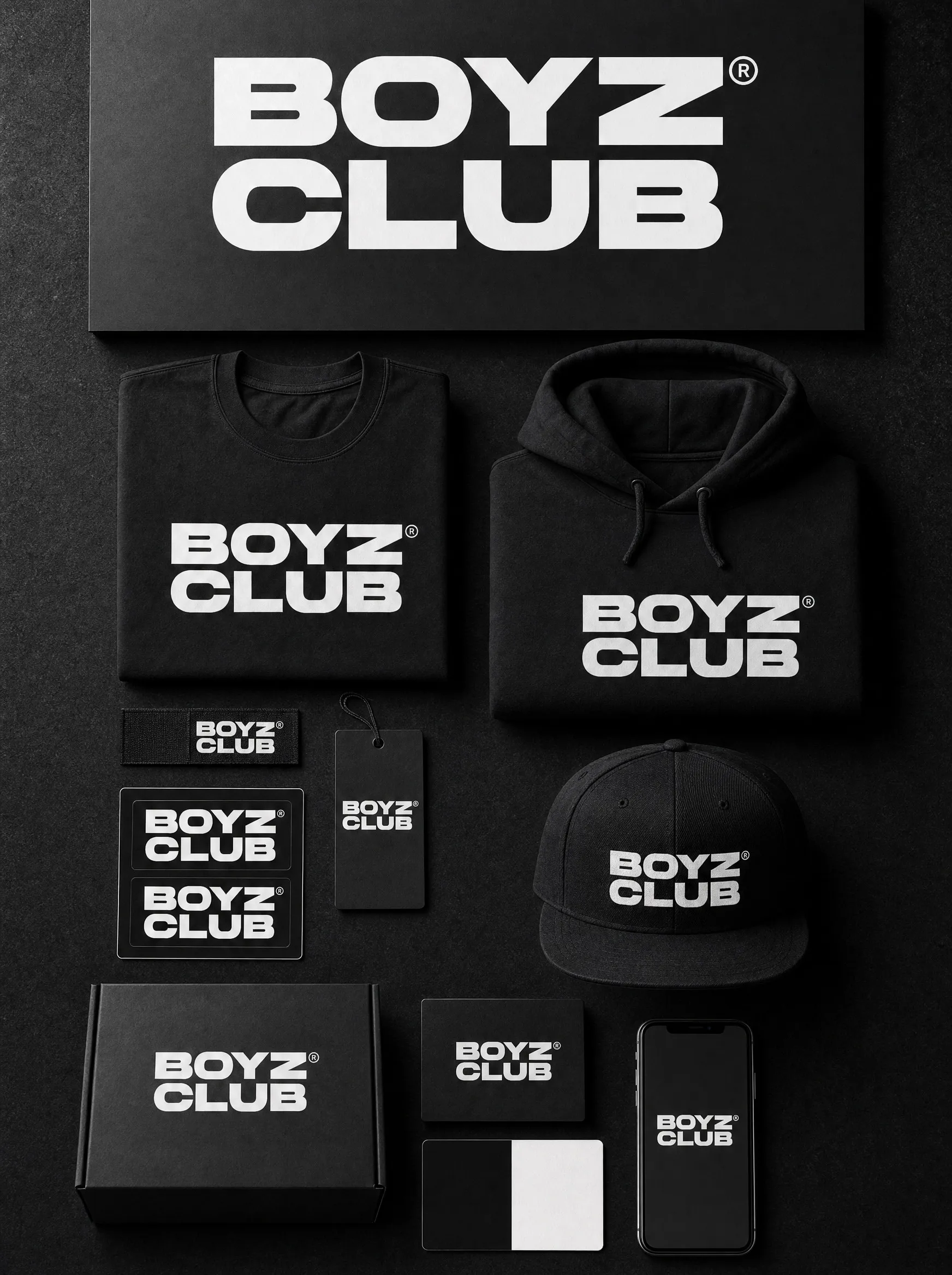 Boyz Club — identity applied