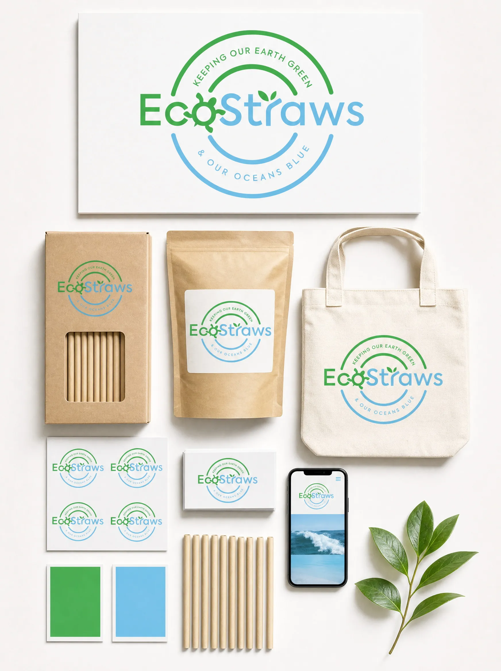 EcoStraws — identity applied