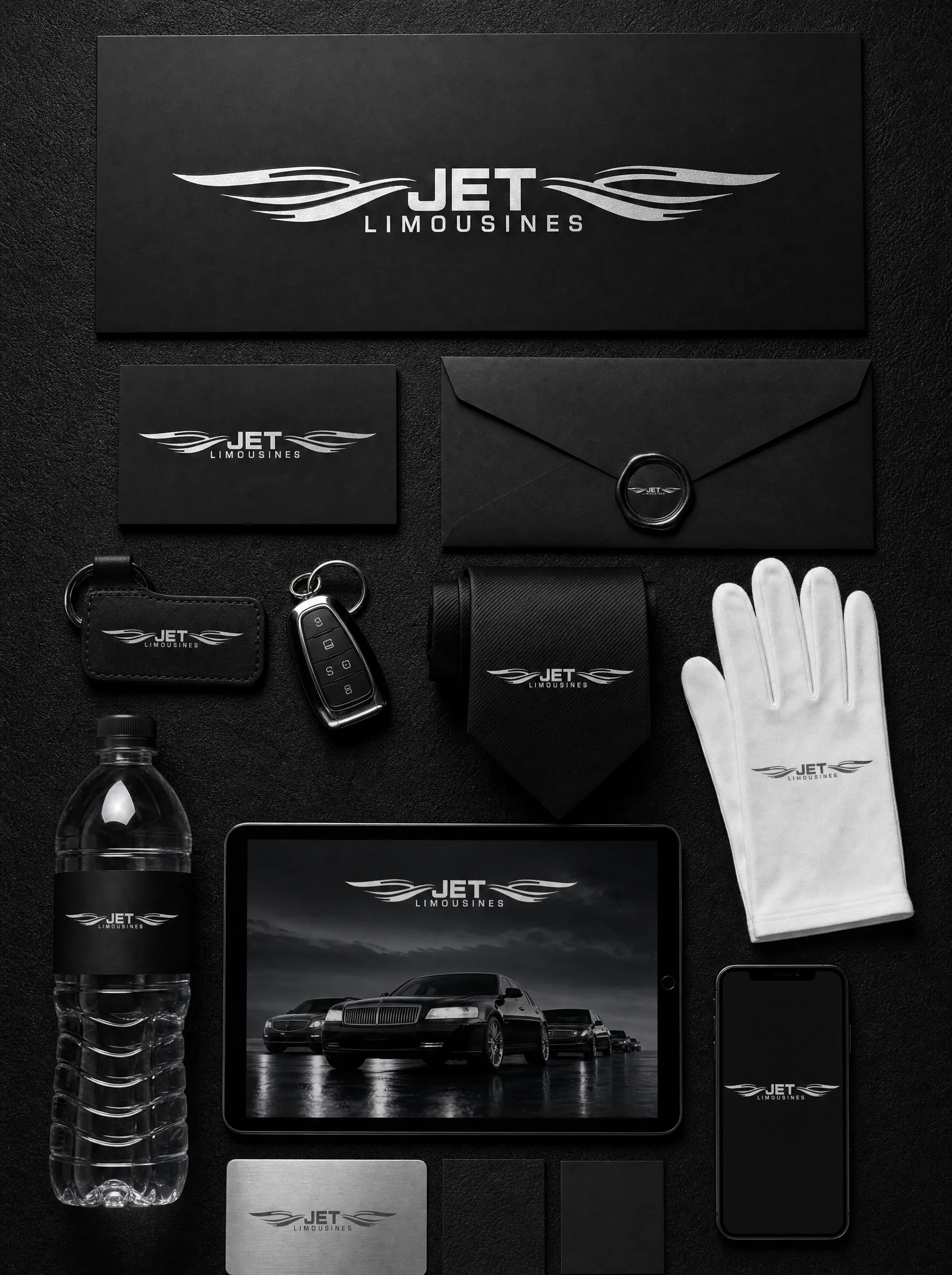 Jet Limousines — identity applied