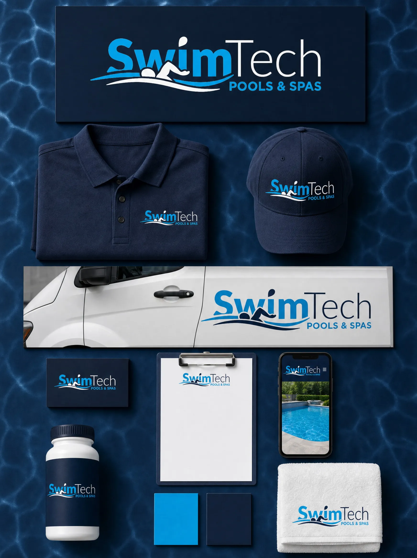 SwimTech — identity applied