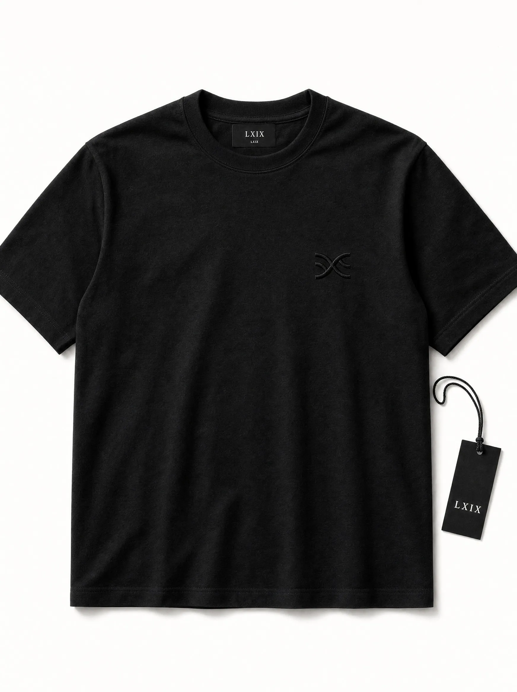 LXIX — tonal embroidered tee