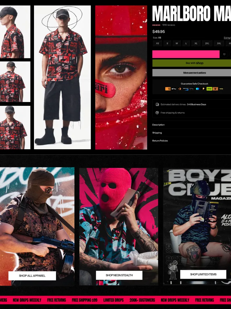 Boyz Club — product page